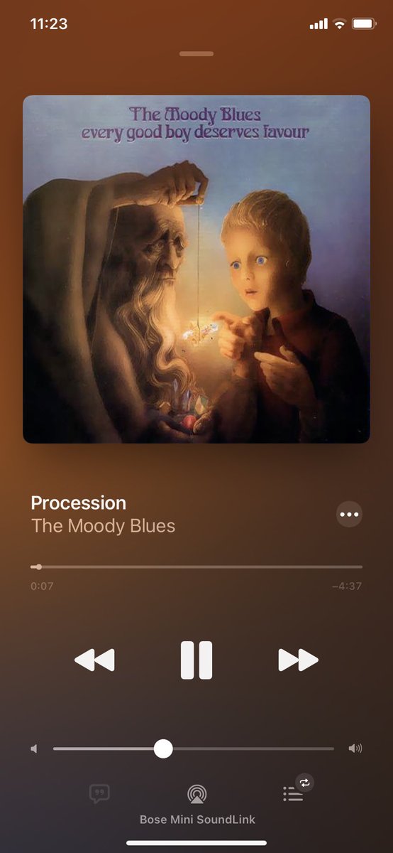 #NowPIaying 
#TheMoodyBlues
#EveryGoodBoyDeservesFavour