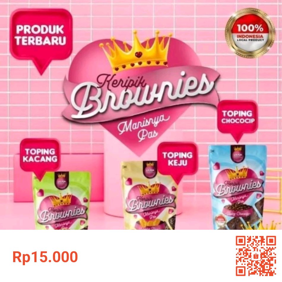 Saya menjual Keripik Brownies 60 gram seharga Rp15.000. Dapatkan produk ini hanya di Shopee! shp.ee/7psabbd #ShopeeID
