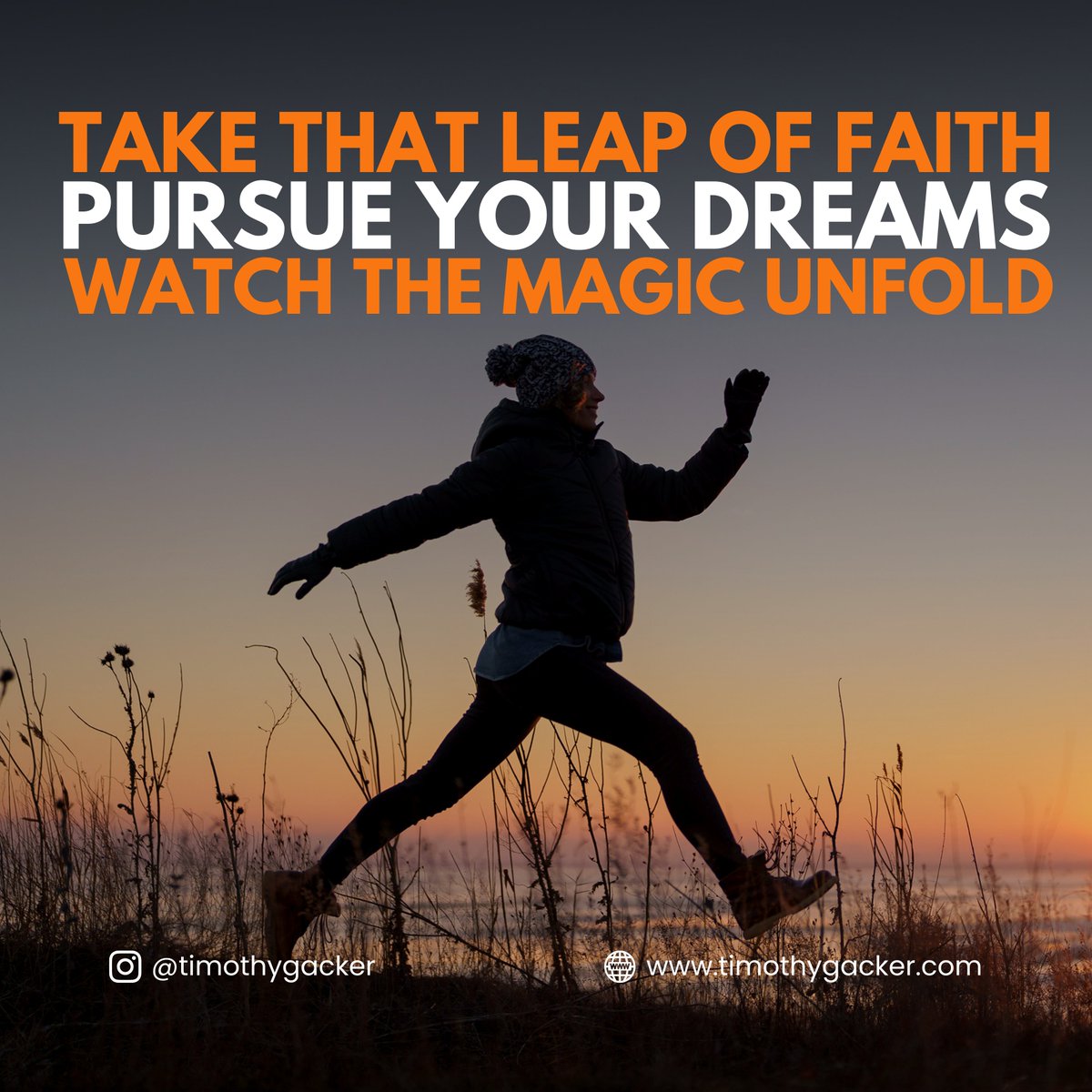 So take that leap, chase your dreams, and let the power of the universe propel you to a world of wonder. 

Who knows – you might just become the inspiration for countless others to embrace their own destiny!   

#leapoffaith #chaseyourdreams #daretobebold