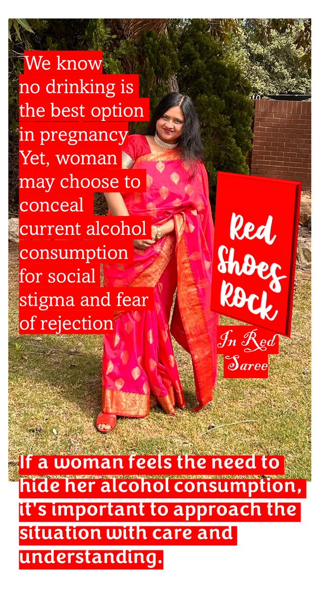 Adding that diversity to #redshoesrock. Reflecting from my cultural perspective, a woman feels the need to hide her alcohol consumption due to fear of stigma or judgment. A non judgmental attitude can be the game changer.  @NOFASDAustralia
@FAREAustralia
#FASDAwarenessMonth…