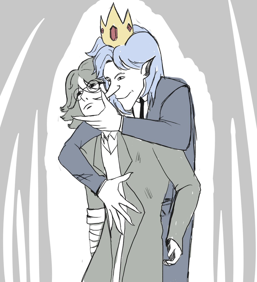 FaustoOtxoa's tweet photo. I finally had some time to doodle.
#adventuretime #WinterKing #simonpetrikovfanart #sketch #drawing #draw https://t.co/dLrJ75S4a9