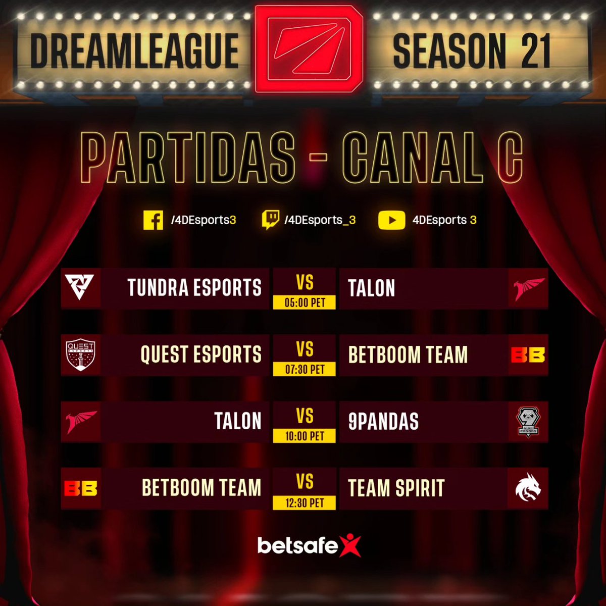 We love our talent line-up for this season 🫶. You know, if you ever consider learning Spanish by watching some Dota, this event is highly recommended 😌. Feel free to check out our stream tomorrow!