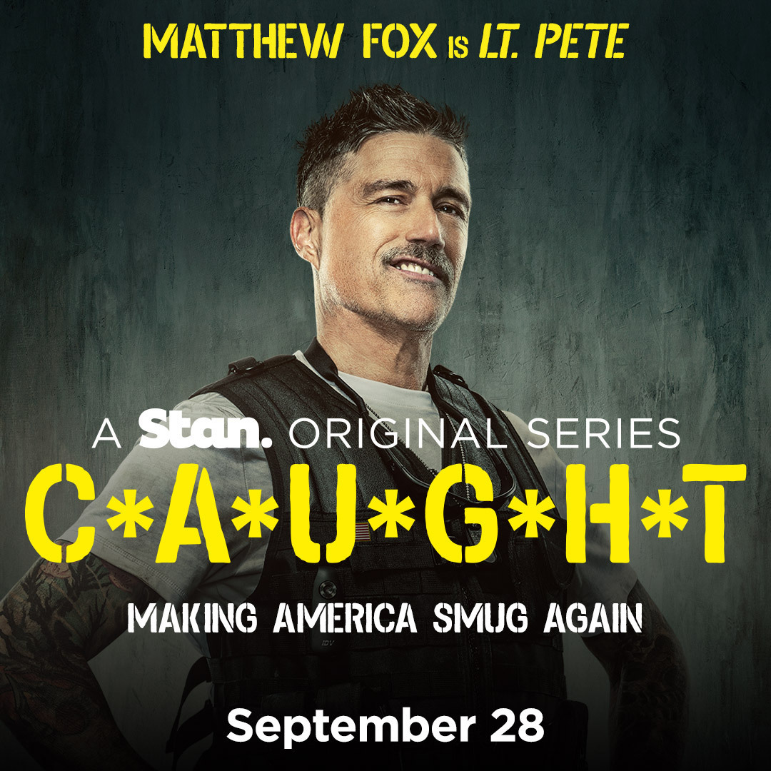 StanAustralia's tweet image. Matthew Fox stars in the brand new Stan Original Series C*A*U*G*H*T, premiering September 28, only on Stan. #CAUGHTonStan #StanOriginals #MatthewFox