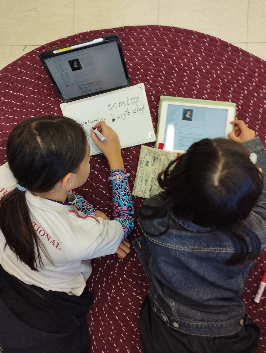 mrjamiespeaks's tweet photo. The 2023 #fobisia code breaking competition is in full swing @HISYear6 .

Lots of intellectual and social mastery development on display in the classroom.

@HELPISKL #maths https://t.co/kgfHiX7aIT