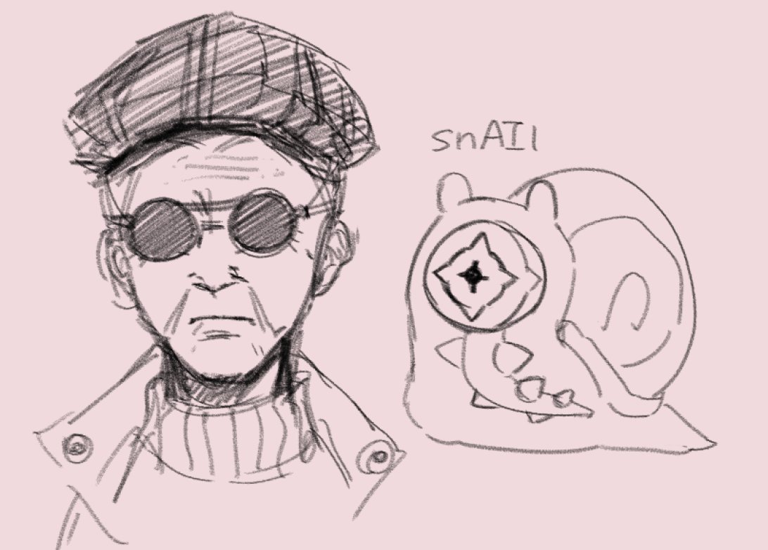 junepeism's tweet photo. more psyncher au but i mainly just wanted to make a snail joke https://t.co/7m0lgDXNBB