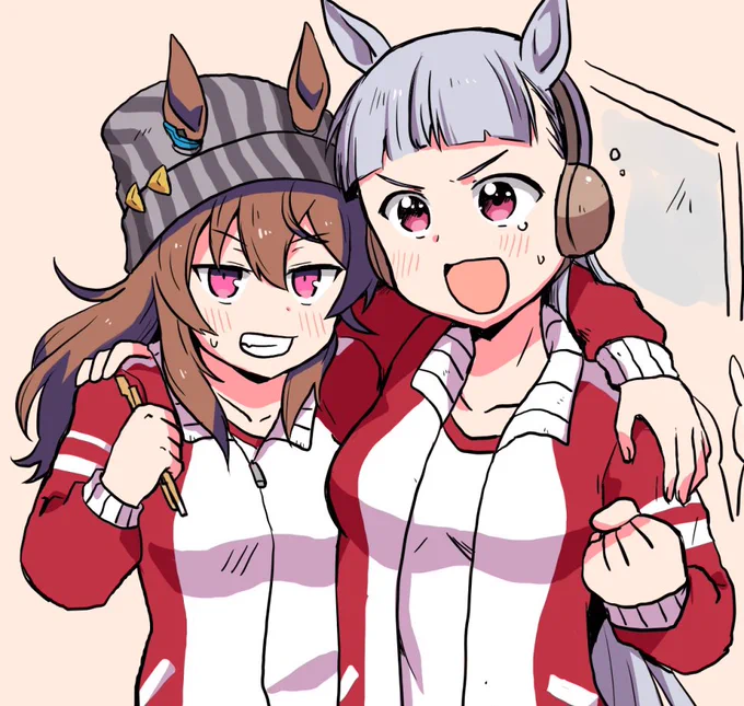 肩組み描いてた 