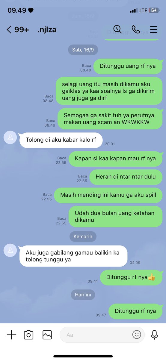 0902archv's tweet photo. HELP RT❗️
SCAMMER LS NCT‼️

Stress ga tuh dari bulan juni ls ga dikirim kirim dengan alesan yang berbagai jenis wkwk. Giliran di minta rf alesan nya "keuangan aku lagi ga bagus ka" WKWK

Shopee usn : brilwidits
No hp : 0895347452288
Twt : @zssallyzaa 
#scammer #lsnct https://t.co/3VKyGYL3V2