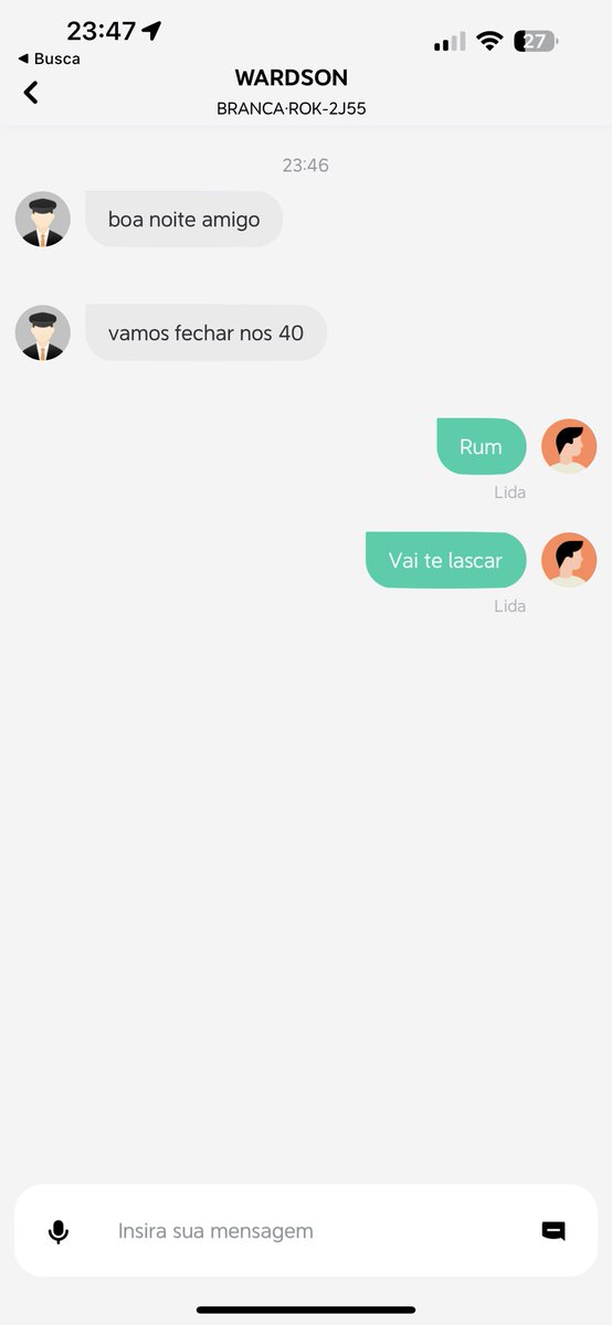 Como lidar com uber em imp