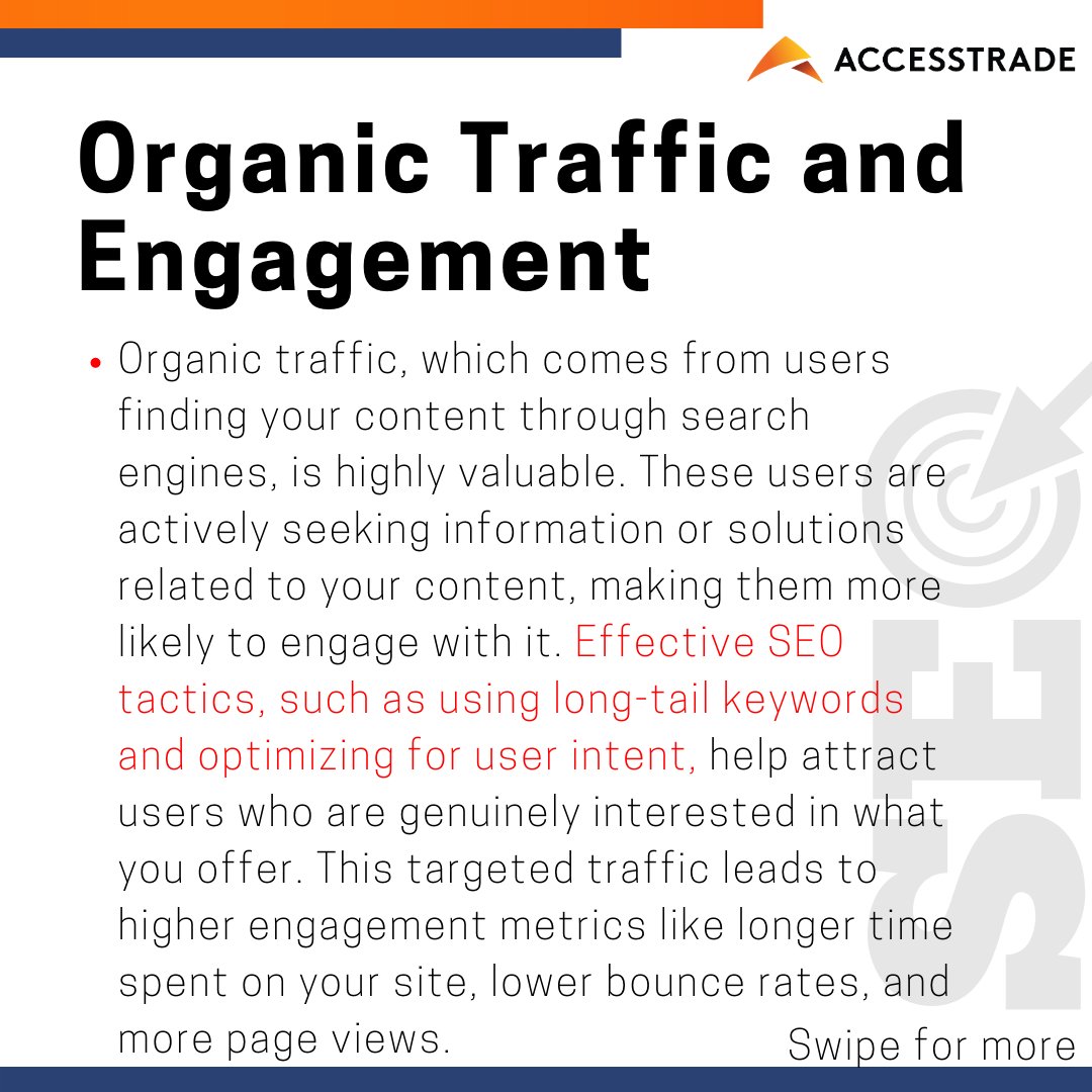 accesstrade_my's tweet photo. Unlocking the power of SEO! Part 2✅   You've grasped the essence of SEO—now, let's dive into the "why" behind its importance for your content. 📈  Stay tuned as we unravel the key reasons that make SEO a game-changer! 🚀   #ACCESSTRADE #SEO #Digitalmarketing #marketingtips https://t.co/yvkqluElnr
