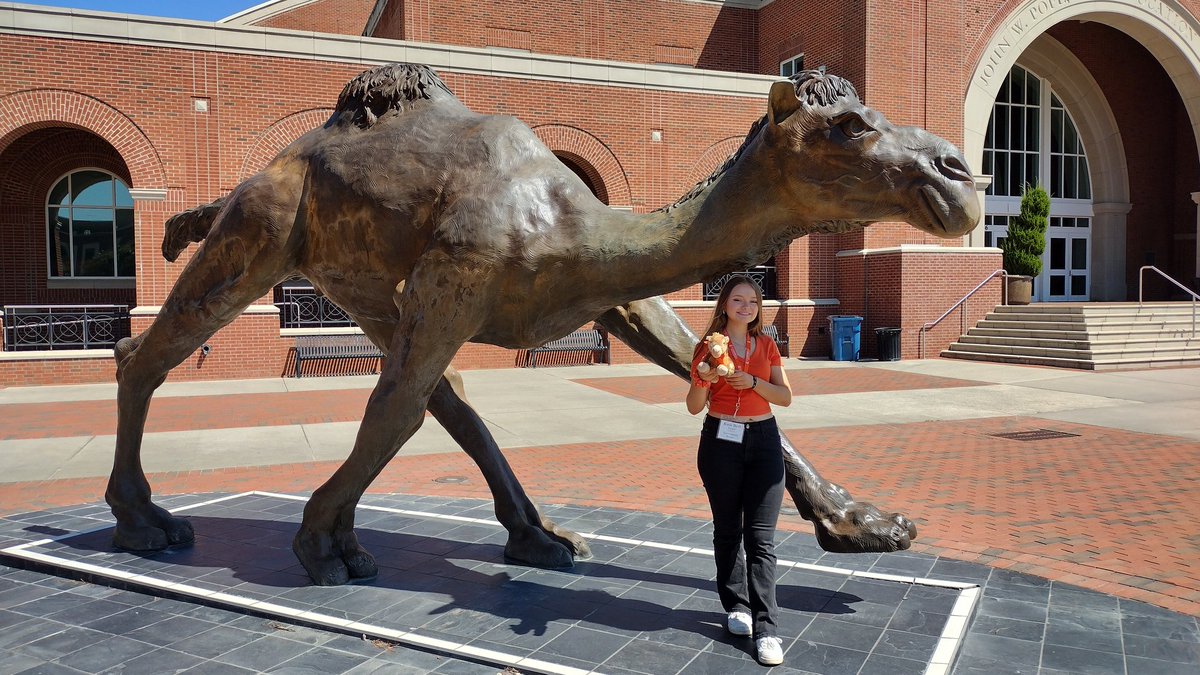 Betty2400's tweet photo. It is OFFICIAL!!  Katie Beth is going to be a CAMEL at Campbell University .  She is so EXCITED!!  To God be given the glory for guiding her to a university grounded in faith, service, and leadership.  ROLL HUMPS!!  @campbelledu https://t.co/zSYHUKk72P