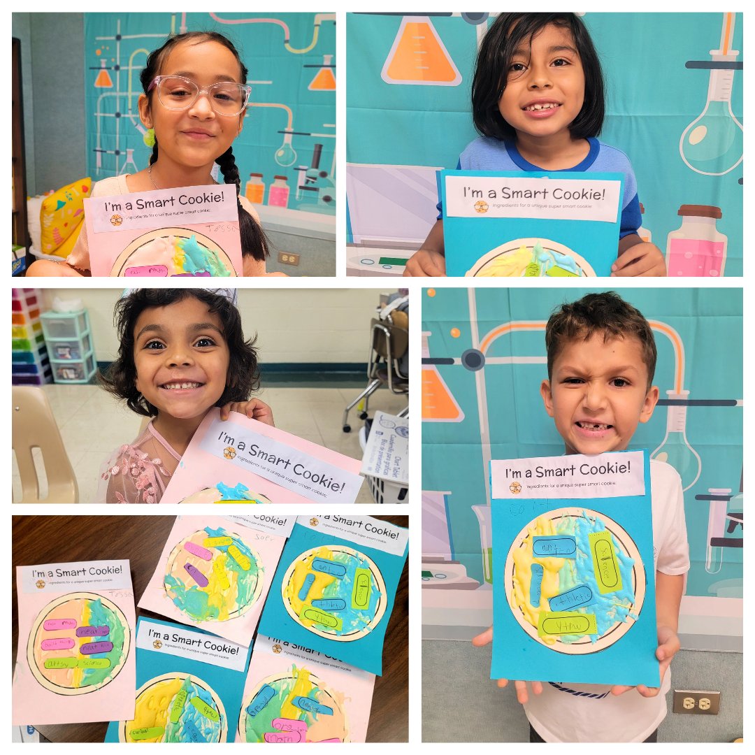 TimberwolvesGT's tweet photo. First official GT class for primary Great Thinkers was a huge success! Students reflected on what makes them each a unique #smartcookie and together we wrote a recipe for how to be successful in class! 
@NISDGTAA @NISDLinton 
#whyGT #NorthsideGT #RootEdLinton #giftedandtalented https://t.co/AQuClWal56