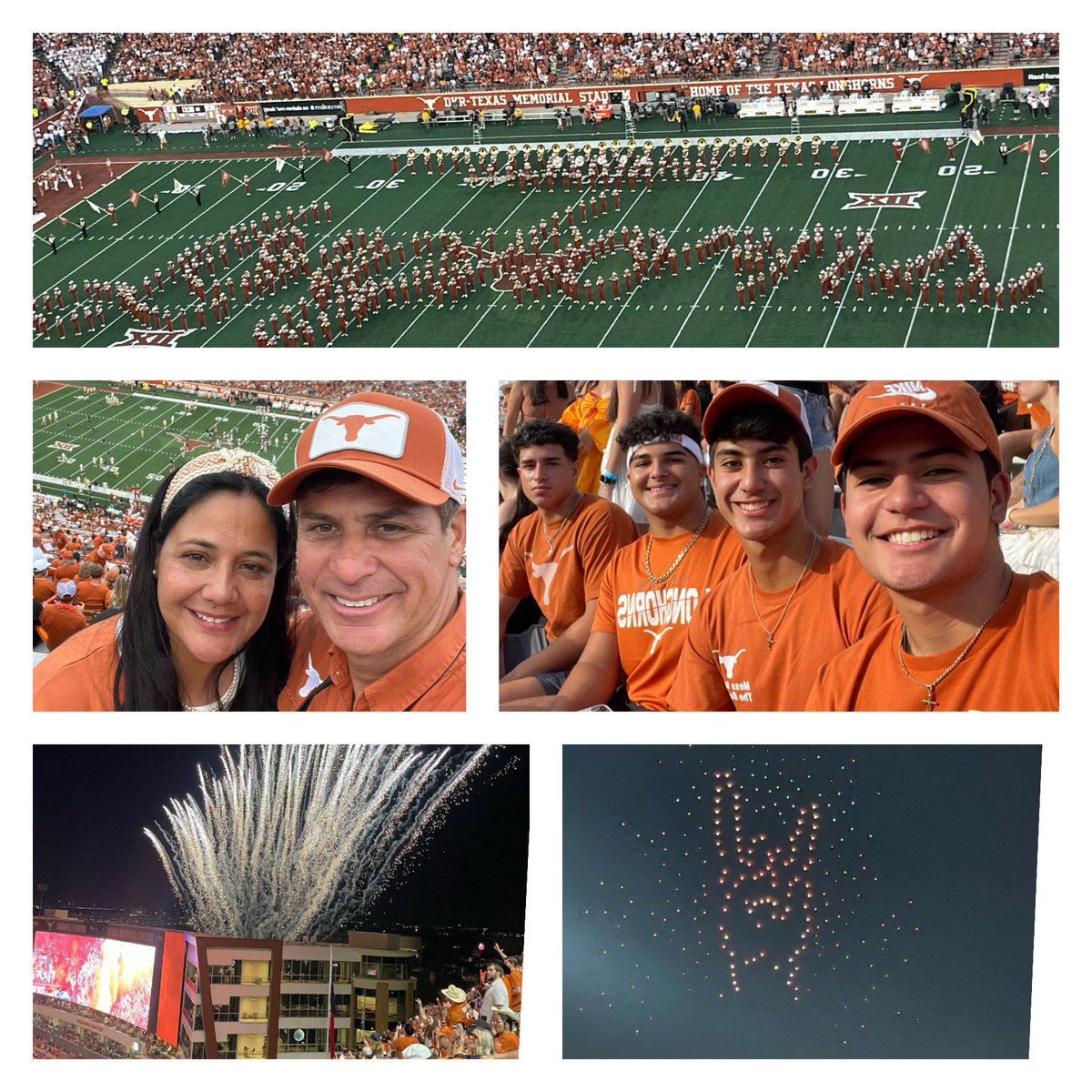Great weekend with the family. It was a great game with fireworks and 
light show.