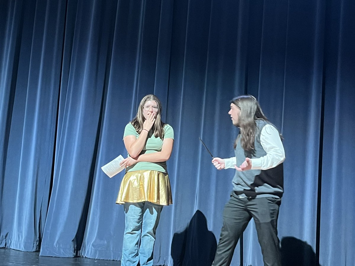 DettmannLisa's tweet photo. The Class of 2025 is ready to take over the stage on 9/25 for the Battle of the Thespians. Come vote for the best one act and earn HOCO points for your class. #eahsgo #1Herd #ElmerElk #HOCO23 https://t.co/SxzQPFrhp0