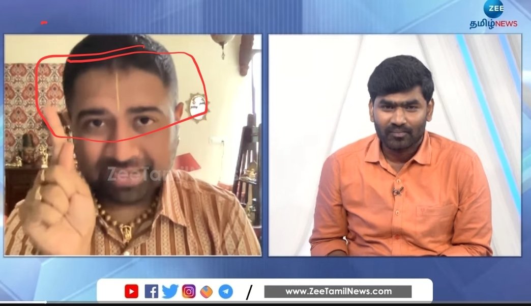 OurTemples's tweet photo. Why is that you @dushyanthsridar not having Thiruman in your forehead?!  And why dont you have a proper Shika?

Is this what your aacharyas taught you?! 

It is because of hypocrites like you Sanathana Dharma is being ridiculed. 

To ask those D-fans who want to tell me to go to his DM and write this, try telling the same to DS who talks ill about Acharyas in public forum.

Someone who is claiming to be a Vedic Speaker/preacher must practice what he preaches.

Allowing such speakers who don't walk their talk has created a coward hypocrite society which is worse than what was spoken by @Udhaystalin .