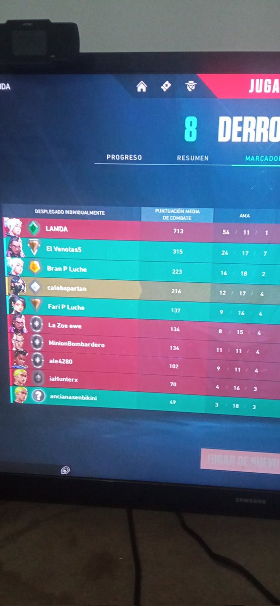 calebspartan's tweet photo. @riotgames @VALORANTLATAM buen juego. Nos ponen un ascendente con 4 hierros cuando el ell mas grande de mi team es oro. Entendido buen juego. La peor cosa que eh visto en toda mi vida de gamer. Nice matchmaking, https://t.co/IR6TJwYmDu