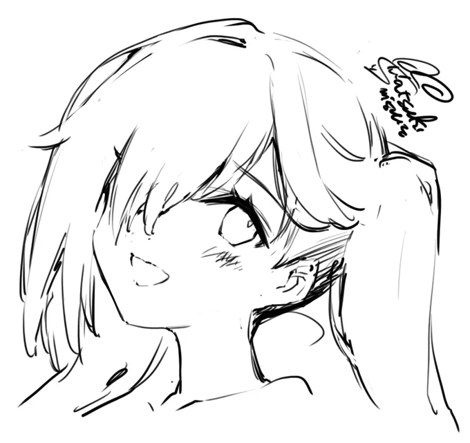 タツタソウちゃんの衣装デザイン画描き下ろしました
落書きの方はアングルと表情の習作です。
習作だからどんなシチュエーションやねんってなってますが最近お顔強化しようと頑張ってます

詳しくはFANBOXへ～
https://t.co/965HjrH4vN 