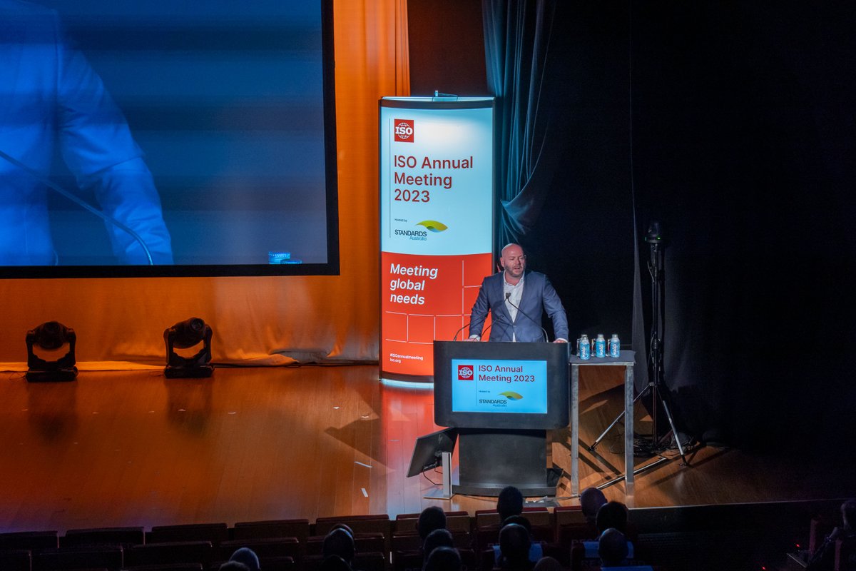 standardsaus's tweet photo. #ISOannualmeeting2023, hosted by Standards Australia in Brisbane, has opened strong. 
International standards leaders committed to addressing emergent trends, pursuing innovation, understanding and adapting to challenges, and translating thought into concrete action. https://t.co/R0V6Qkwwn5