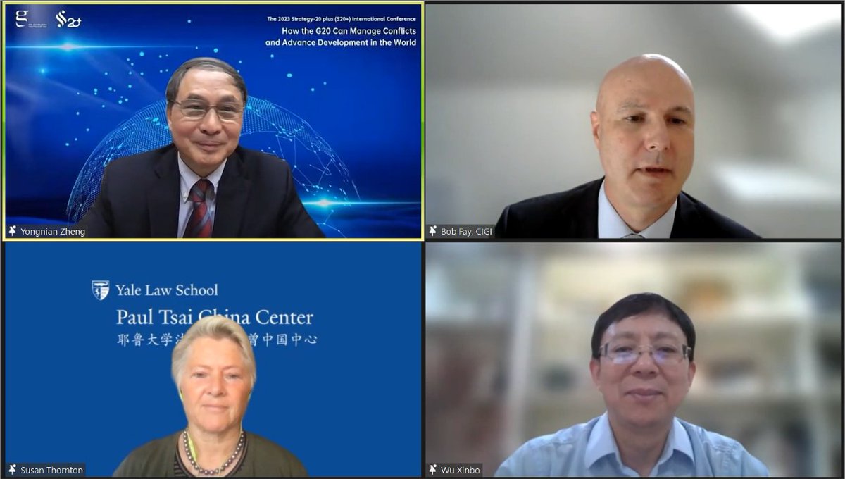 GZInstituteGBA's tweet photo. In our last panel, Mr. Robert Fay @BobFayEcon from @CIGIonline , Professor Wu Xinbo from Fudan University and Ms. Susan Thornton @suea_thornton from @YLSChina exchanged their opinions on the outlook for U.S.-China relations and how to manage great power competition effectively. https://t.co/Y2RSuTHX2t
