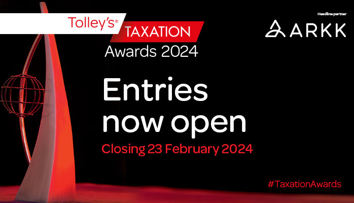 TolleyTax's tweet photo. We are thrilled to announce that entries for the prestigious Tolley’s Taxation Awards are now open. 

Don't miss this opportunity. Submit your entry before 23 February to claim this distinguished award! https://t.co/3hDZPHAaXb

#TaxationAwards https://t.co/nGJrX8kP6A