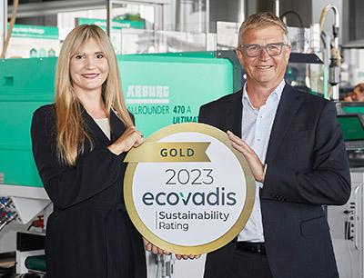 Mit der jüngst verliehenen Ecovadis-Auszeichnung in Gold und 73 Punkten hat es <a href="/arburgworld/">ARBURGofficial</a> unter die besten fünf Prozent der weltweit nachhaltigsten Industrieunternehmen geschafft. #ecovadis #nachhaltigkeit #kunststoff buff.ly/45ceGRr