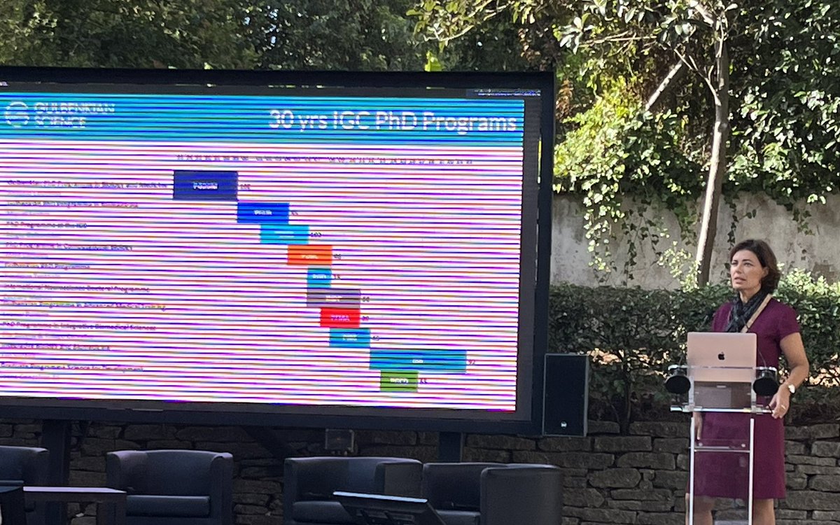 Celebrating the 30 years of the @IGCiencia PhD Programmes. Opening by @IGCcentrioles the @IGCiencia director #IGCPhD30years