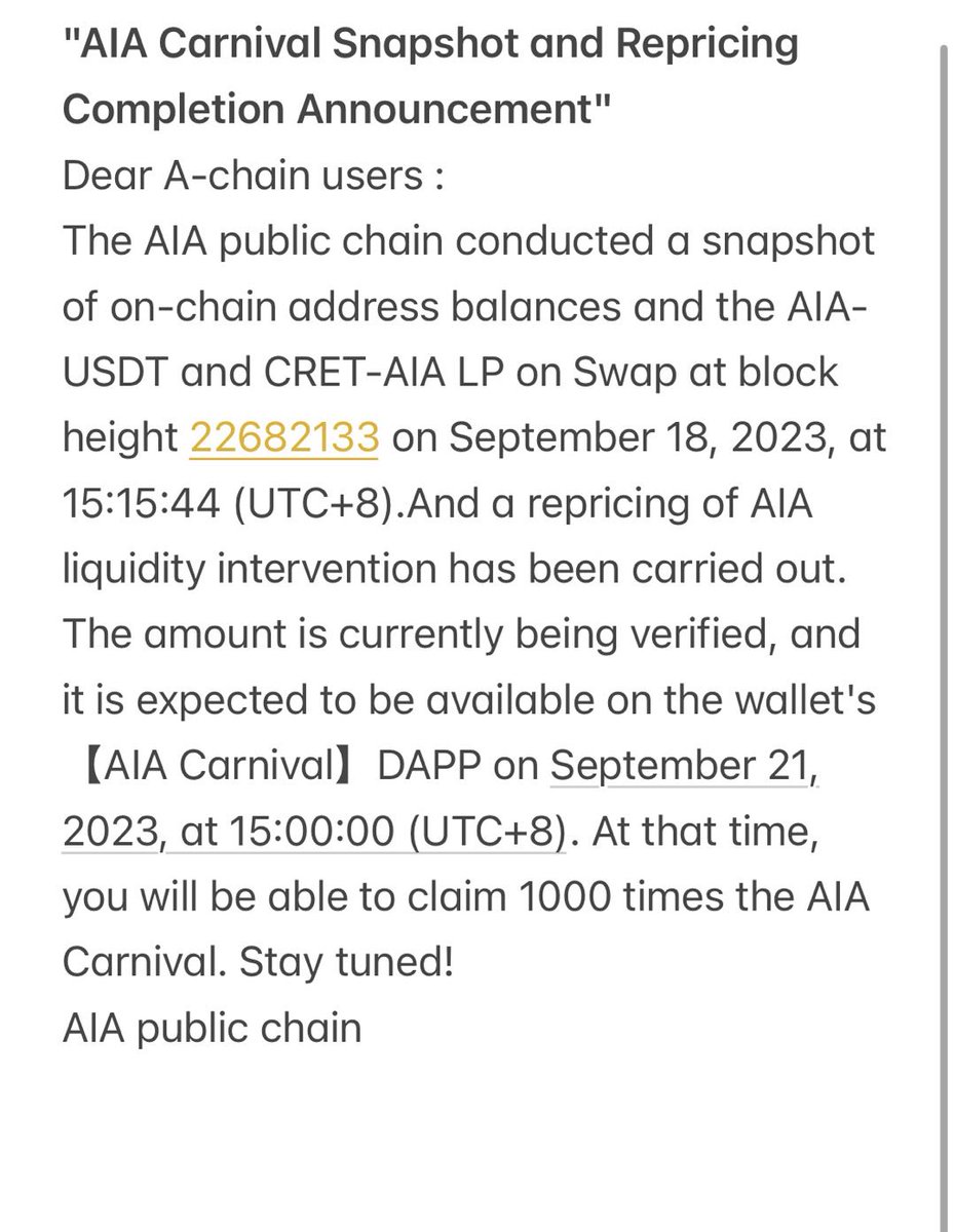 📸 AIA Carnival Snapshot: Our Journey, Your Future. Thank you for your trust and support. Let's embrace new challenges and opportunities together! #AIACarnival #AIA #BLOCKCHAIN