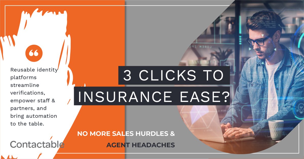 ContactableZA's tweet image. 3 clicks to insurance ease? A game-changer! No more sales hurdles and agent headaches. Reusable identity platforms streamline verifications, empower staff &amp;amp; partners, and bring automation to the table. 

#insurancesimplified #reusableidentity #effortlessenrolment