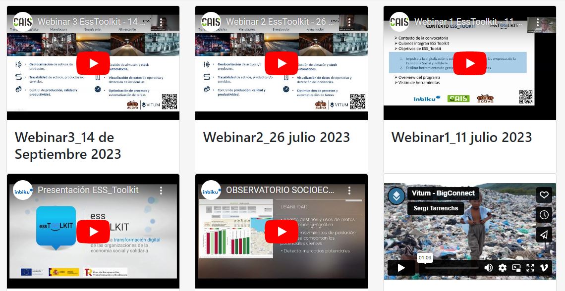 💻 ¡Aquí tienes el último #Webinar Informativo #EssToolkit! 

¡Impulsa la transformación digital de tu organización!.

❗️  Monitoriza y optimiza la operativa de tu organización y visibiliza su impacto.

🔵 Vídeos #EssToolkit:
esstoolkit.org/videos