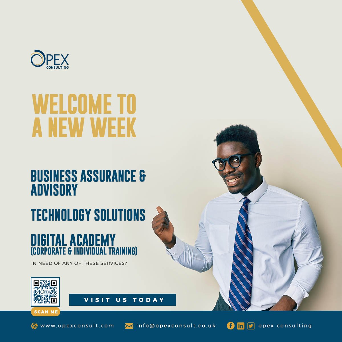 consulting_opex's tweet photo. It's Monday 🥰

Welcome to a New Week! Be Productive! Reach Out To Us Today!

#September #Monday #NewWeek #Productive #New #Security #Training #Strength #Peace #CybersecurityQuotes #Thrive #cybersecurity #management #banks #frauddetection #scam #fbn #leadership #businessassurance https://t.co/pLzfa0YSOA