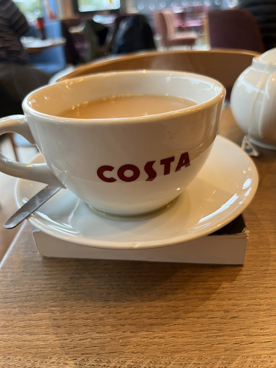 Got soaked on the school run, came to <a href="/CostaCoffee/">Costa Coffee</a> on Allerton Rd to find they’ve no coffee! But they have tea, it’s warm &amp; my team are on their way for our Monday Comms meeting! Hope everyone has a fantastic week! #haltonhour #communicationsagency #pressrelease #websitewording