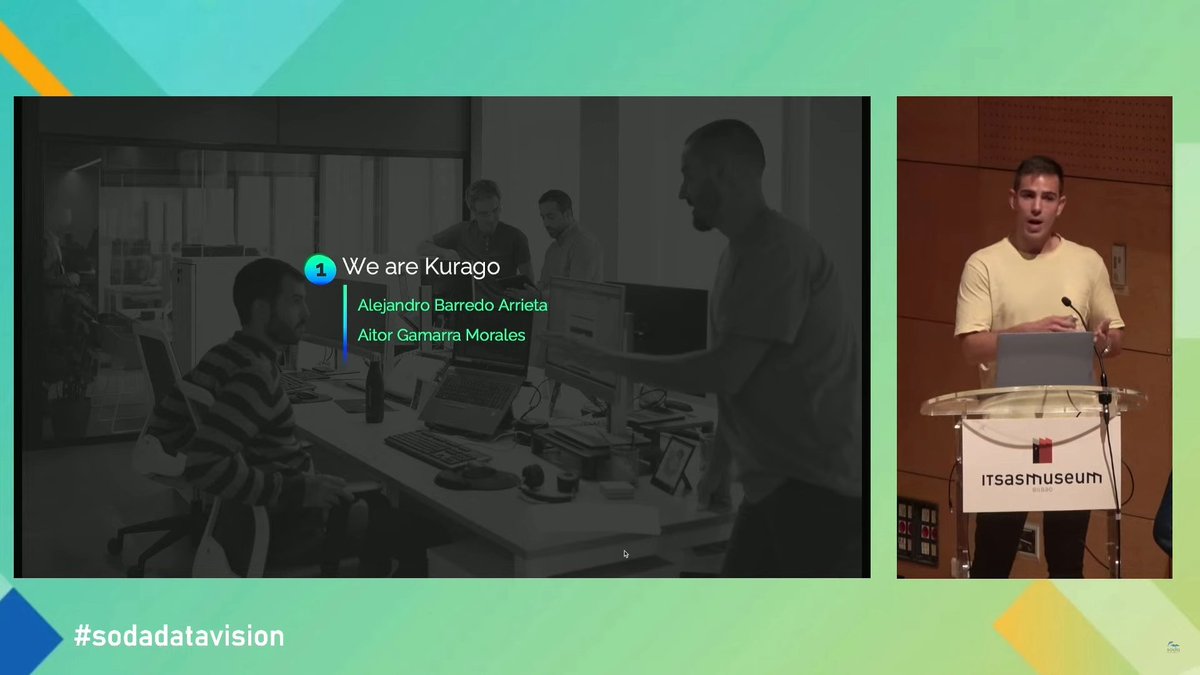 sodafoundation's tweet photo. The next keynote session at #DataVision2023 is by our Gold sponsor Kurago. The session on Data Culture in Industry : From Data Hole to Whole Data was presented by Alejandro Barredo and Aitor Gamarra. https://t.co/h14CBubJuu