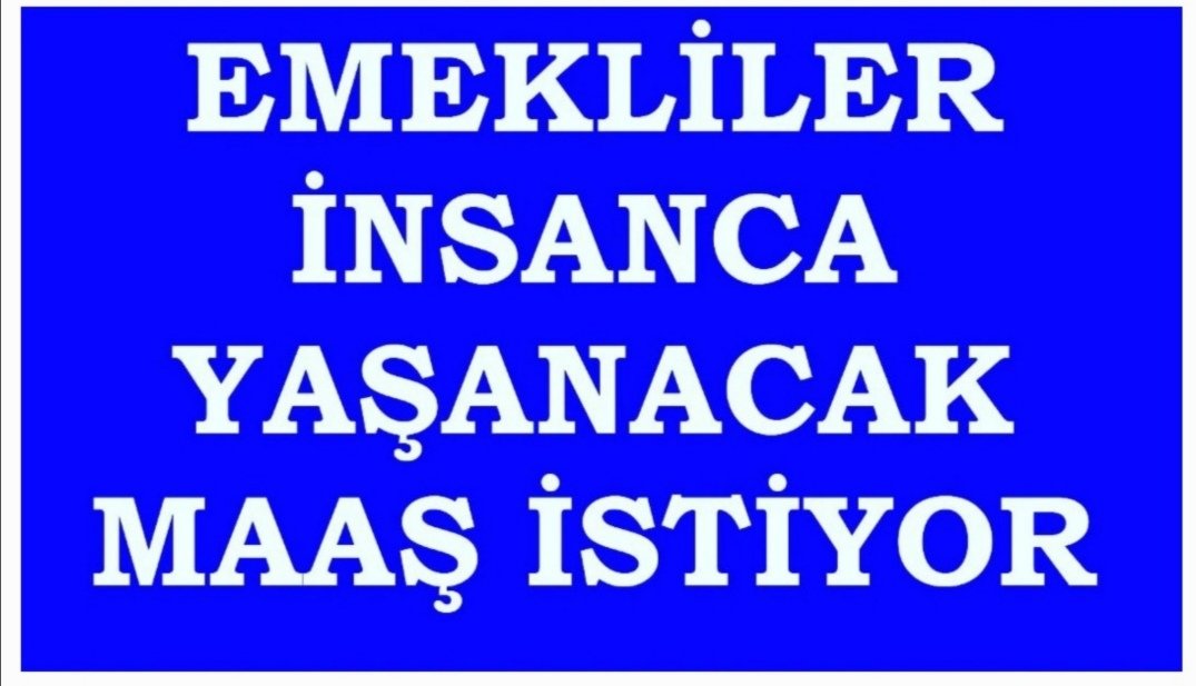 İnsanca yaşamak istiyoruz
#EmekliMaaşlarındaAdaletİstiyoruz