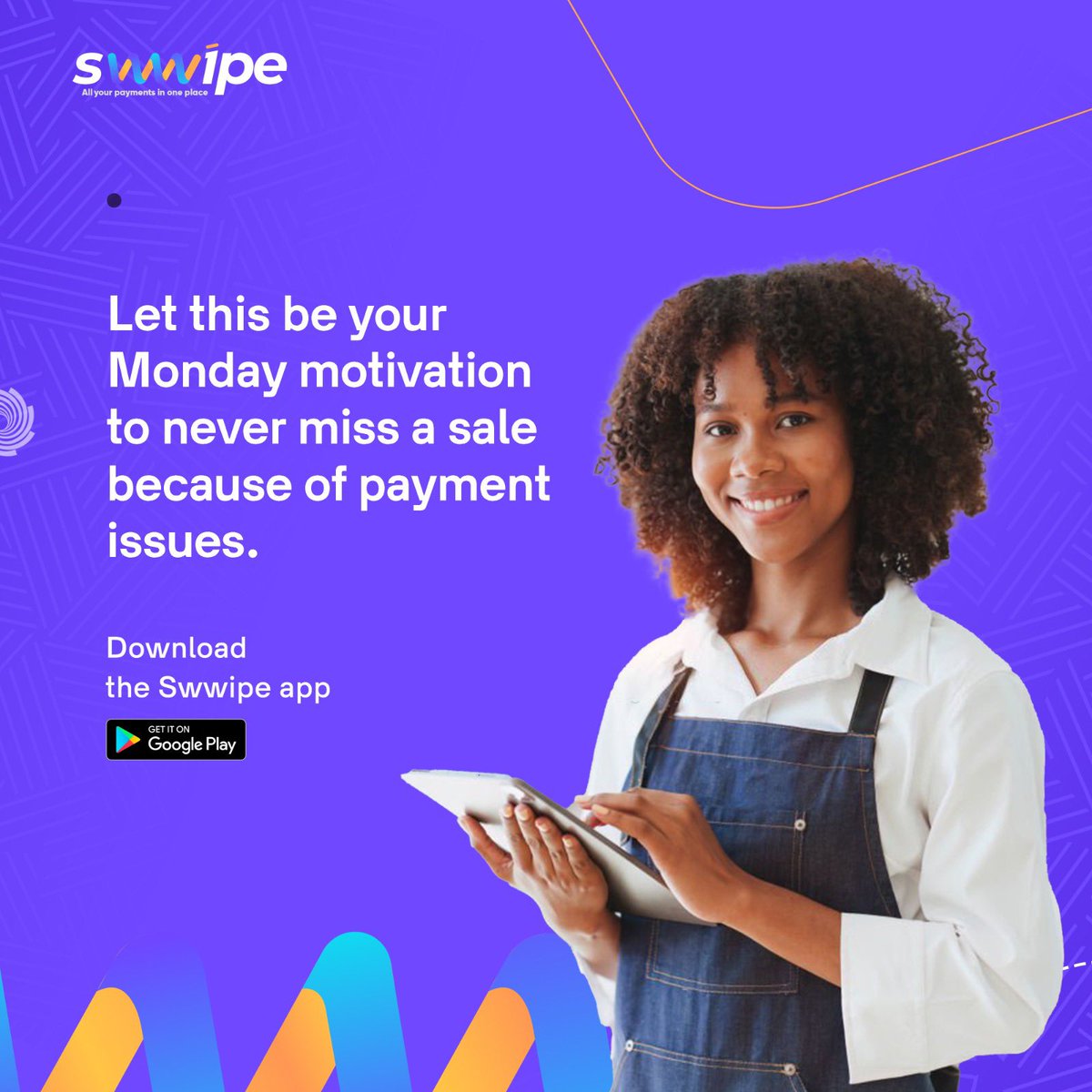 Kickstart your week with a winning mindset! 💼💯 

Don't let payment challenges hold your business back. Embrace solutions and seize every sales opportunity that comes your way. 

Download the Swwipe App today.

#MondayMotivation #SalesSuccess #businesssucess #entrepreneur