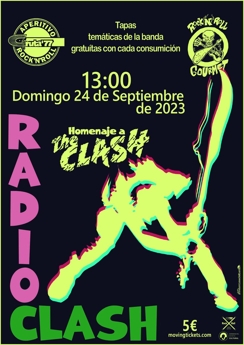 gruta77madrid's tweet photo. 21-09: RutaDesactiva con #AfroJamOficial y @MadresLas
22-09: #ToninoCarotone y #SantiCañete
23-09: #TheElevators homenajean a #RoryErickson y #LesEnchufes
24-09: #RadioClash en homenaje a #TheClash; aperitivo
Más info.: https://t.co/xt2Bl1ccFB
#Musica #Cultura en #Carabanchel https://t.co/yDdePBl8YS