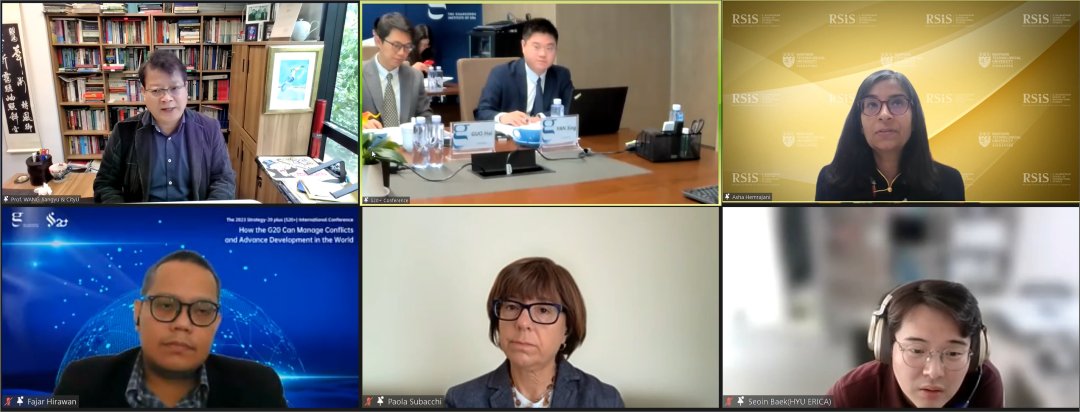 GZInstituteGBA's tweet photo. We are honored to have Ms. Asha Hemrajani @ahemrajani from @RSIS_NTU, Dr. Fajar Hirawan @fbhirawan from @CSISIndonesia, Professor Seoin Baek from @i_hanyang, and Professor Paola Subacchi @PaolaSubacchi from @QMGPI with us. https://t.co/YIpcy4L1At