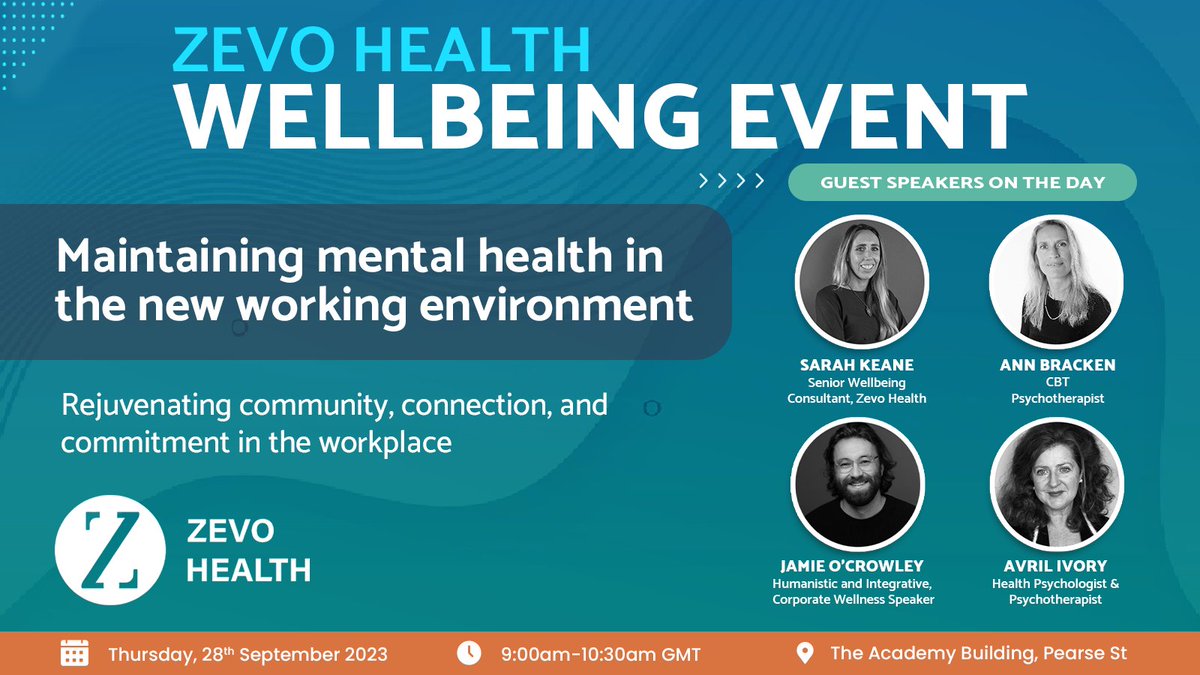 Join us for an exclusive event on Maintaining Mental Health in the New Working Environment. We will delve into the essential strategies &amp; insights that will help you thrive in the new working environment while safeguarding your mental health. Sign up here bit.ly/3PBVzeQ