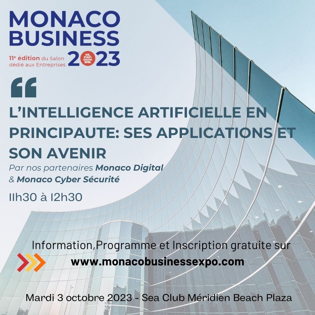 MonacoBusiness1's tweet image. 11ème Salon Monaco Business - Ne rater aucune conférence !

Inscription gratuite sur monacobusinessexpo.com

#monacobusiness #business #numerique #b2b #monaco