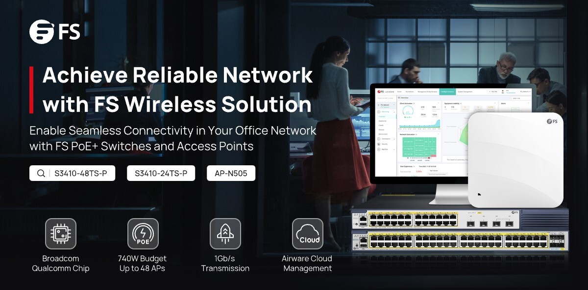 FScom_UK's tweet photo. Improve office efficiency with the power of 740W PoE+ switches and Gigabit APs, and enjoy secure access from anywhere to ensure seamless communication and empower your team to succeed.
https://t.co/vcs4QXrCKO
#NetworkConnectivity #OfficeNetwork #FSSwitches #AccessPoints https://t.co/ifgEGr7r9T