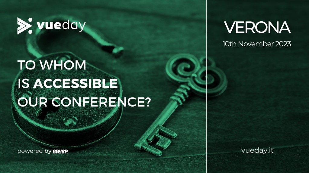 vuedayit's tweet photo. To whom is #accessible vueday?
Discover it now: https://t.co/bqyoC2c4AE and get your ticket 🎫 https://t.co/bp3EaXBlpi
Looking forward to meeting you in📍 Verona on 📅 10.11.23
@grusp #vueday #vue #vuejs #nuxtjs #vuex #vuerouter #testing #GraphQL #vuedev https://t.co/gLn5QmQYvF