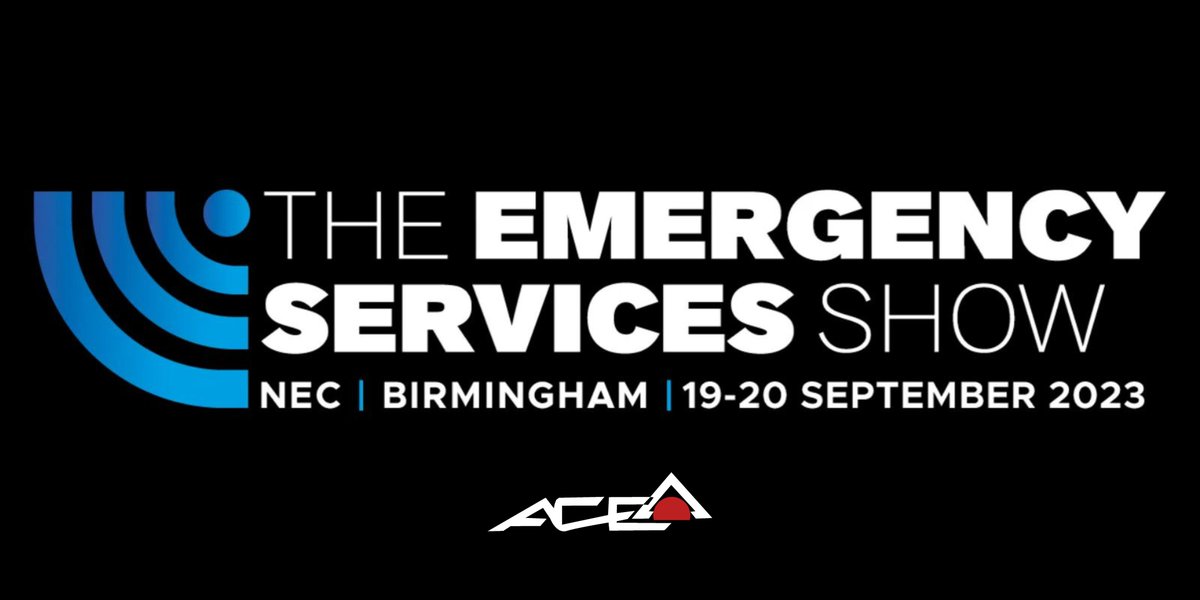 🚑Wednesday 20th September we will be attending The Emergency Services Show 2023. 

Looking to meet our customers and network with other suppliers. 

If you would like to arrange a meet up and talk please e-mail us at:
🔴 Sales@acesupplies.co.uk