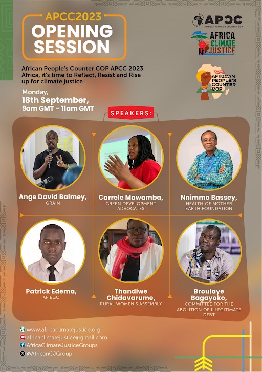 AfricanCJGroup's tweet photo. The day is finally here #APCC23 begins today with the #OpeningSession, we have a lineup of amazing speakers to deliver sessions and panelists' discussions as we #Reflect, #Resist and #Rise up for #ClimateJustice #APCC23 https://t.co/zCRKs00Oeo