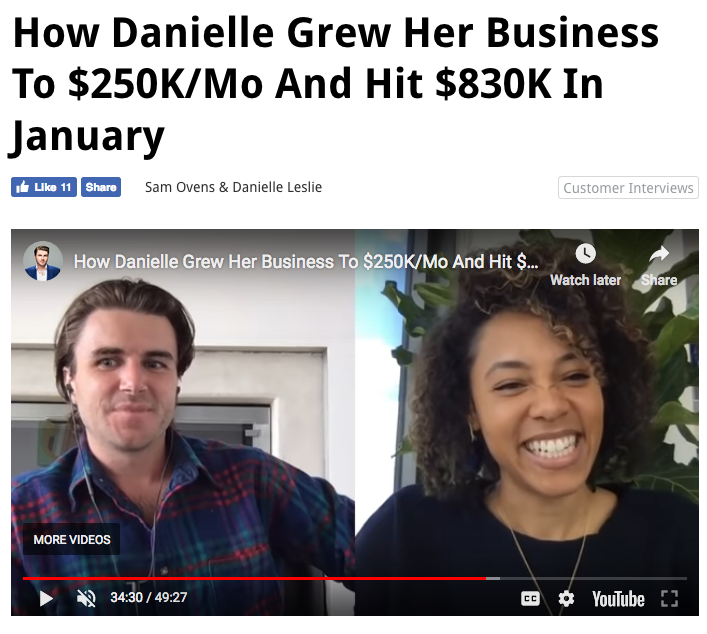 Consultingator's tweet photo. Find Out How Danielle Grew Her Business To $250K/Mo And Hit $830K In January

Watch the video here: https://t.co/f8n5ax2Evo

#entrepreneur #moneyonline https://t.co/sV0R3KJdvO