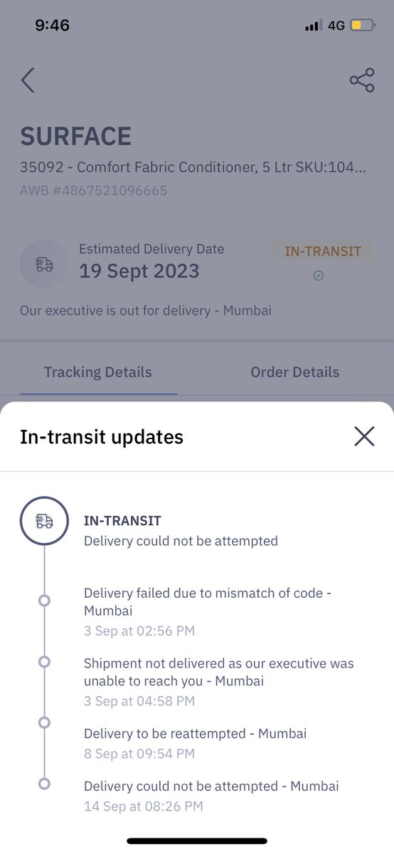 Hope your teams are using the comfort softener to take away the stink of the service you provide .. 2 weeks of no delivery.. only calls to harass me everyday @delhivery @help_delhivery #delhiveryworstservice