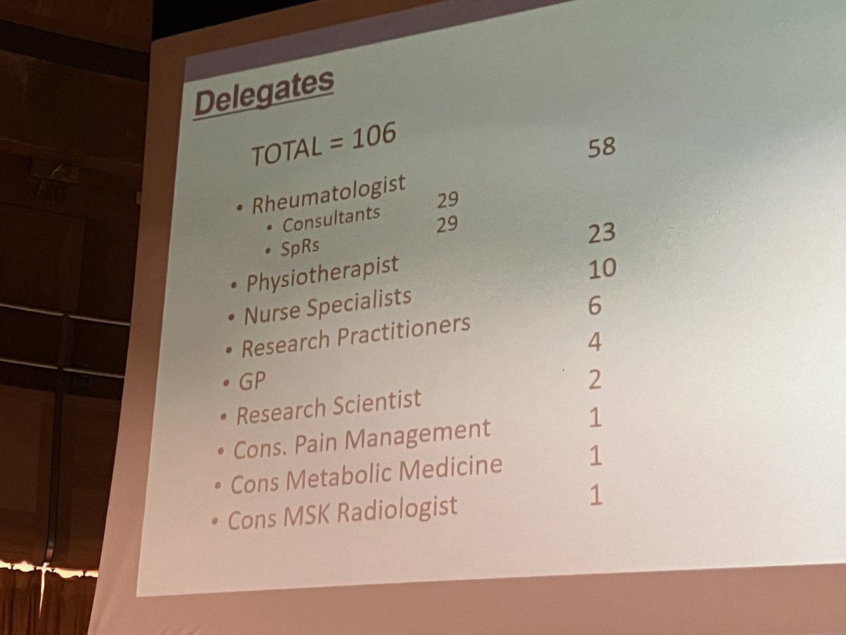 Spondyloarthritis Academy 2023 beginning today at Emmanuel College in Cambridge 😊 Lecture theatre filling up with the 110 delegates!