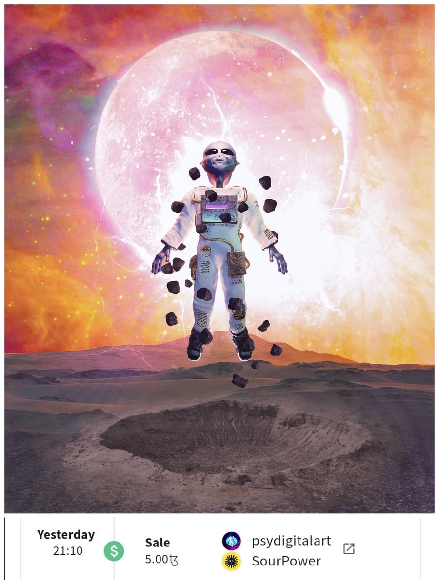 GM everyone ☕🌞

SOLD our first edition last night on the collaboration piece "Jango Yengro" with <a href="/mindglowingart/">MindGlowing.eth</a> 👽🥳

Thank you @sourpowww3r ❤️

19/20 Available 🎨