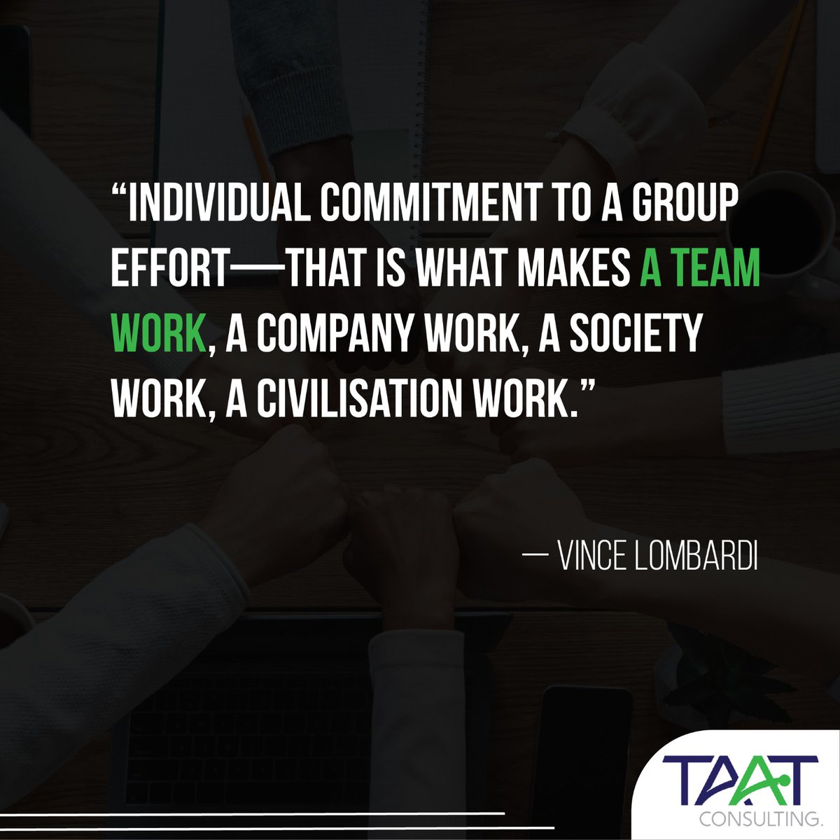 'Teams that work together, win together. It's not always easy to get everyone on the same page, but it's worth it. Dedicate this week to building your team and maximizing profits. Let's make a difference and see impactful results! #teamwork #maximizingprofits #impactfulresults