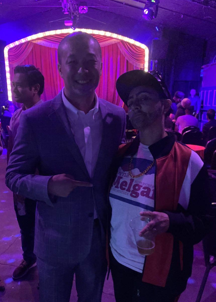 alankennywong's tweet photo. It was a pleasure to join @uniteddemclubsf’s #DragForACause event with SF Drag Laureate D'Arcy Drollinger. “Elle Ray” aka Supervisor Myrna Melgar can dance! https://t.co/tfclBxIBmE