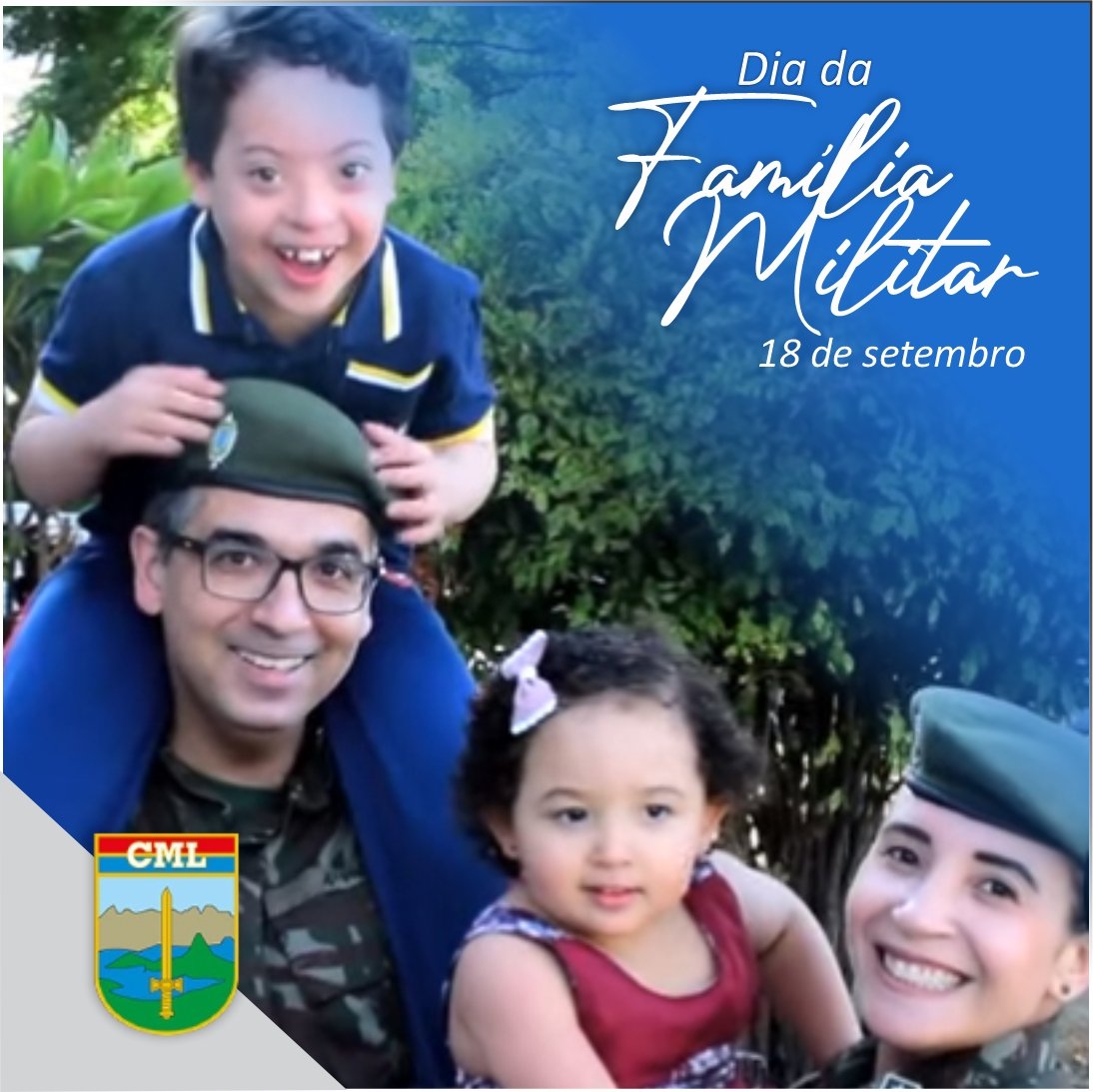 cmlexercito's tweet photo. 🔰 Neste #18desetembro o Comando Militar do Leste homenageia o Dia da Família Militar, exemplo de união, patriotismo e devoção ao Brasil. #DiadaFaMiliaMilitar #cmlexercito #exercitobrasileiro @exercitooficial https://t.co/5N7ntCGB6t