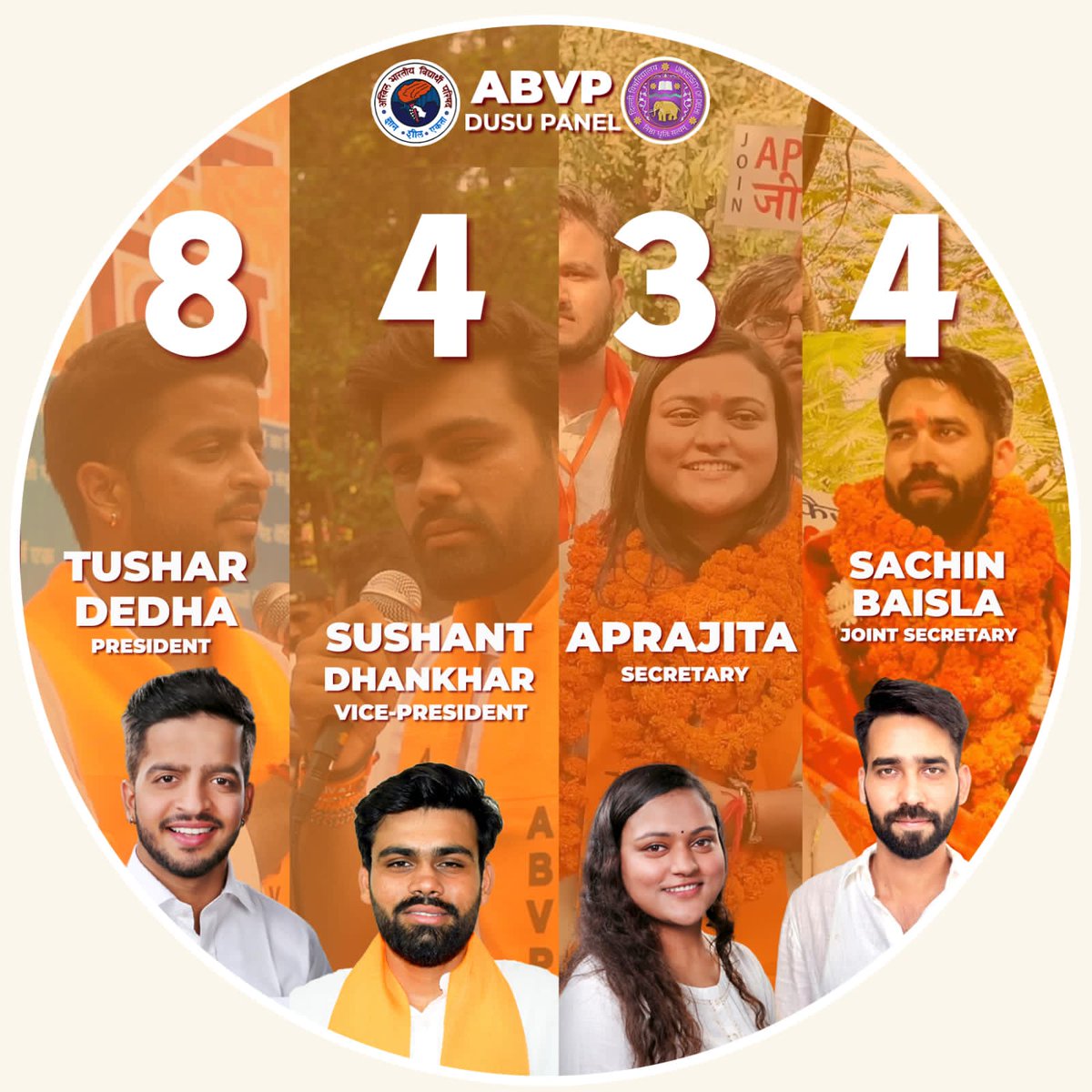 ShounakPrerna's tweet photo. #ABVP4DUSU https://t.co/RYgpjxGF81