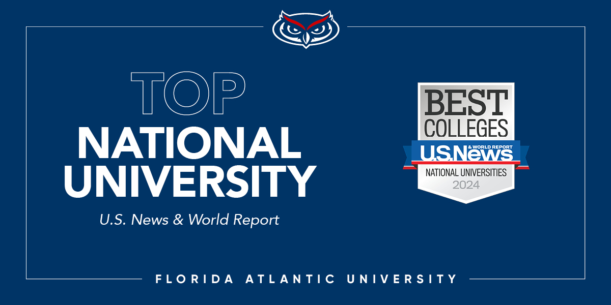 🎉 @USNews has ranked Florida Atlantic University among the “Top Public Schools” in the nation—moving up 1️⃣9️⃣ spots to No. 112., the largest jump of any public university in the state of Florida for the second year in a row! 🙌

And that wasn't the only ranking! 👉